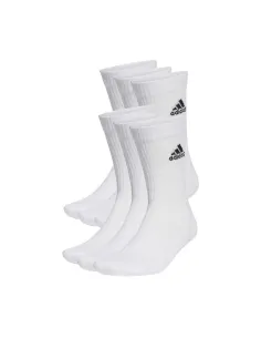 Pack 3 Paar Socken Adidas Cushion Sportwear Crew Weiss