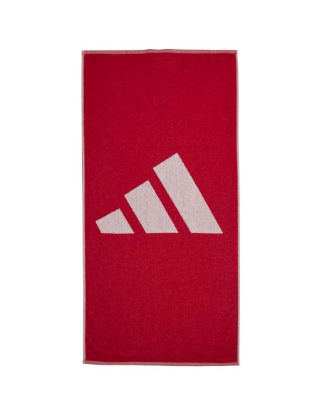 Toalla Grande Adidas 3 Barra Rojo | Ofertas de pádel