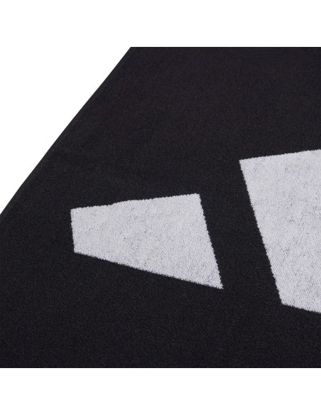 Toalla Grande Adidas 3 Barra Negro | Ofertas de pádel