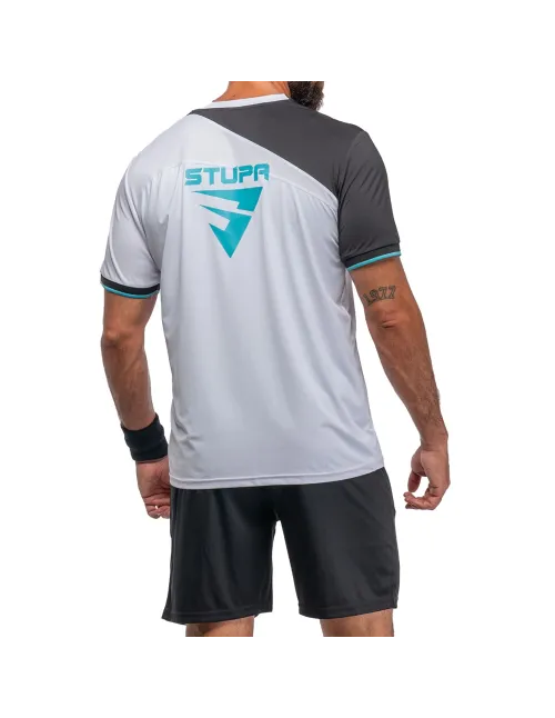 SIUX ELECTRA STUPA MEN'S T-SHIRT WHITE FW24 | Ofertas de padel