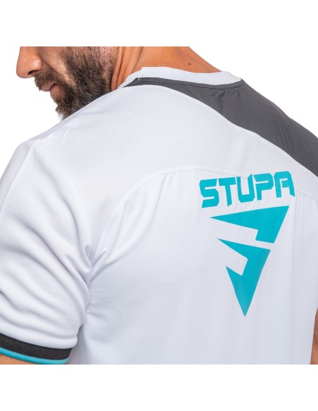 SIUX ELECTRA STUPA MEN'S T-SHIRT WHITE FW24 | Ofertas de padel