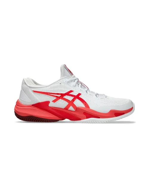 Asics Court Ff 3 Novak Clay 1041A521-966 Branco Vermelho | Ofertas de padel