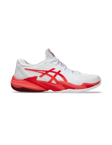 Asics Court Ff 3 Novak Clay 1041A521-966 White Red | Ofertas de padel