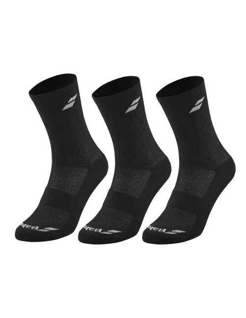 Meias Babolat Pack De 3 Pares Junior Preto | Ofertas de padel