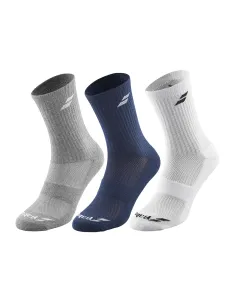 Calcetines Babolat Pack 3 Pares Multicolor Junior | Ofertas de pádel