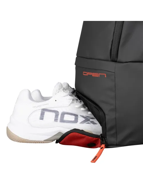 Mochila Nox Luxury Open Series Negro Rojo | Ofertas de pádel
