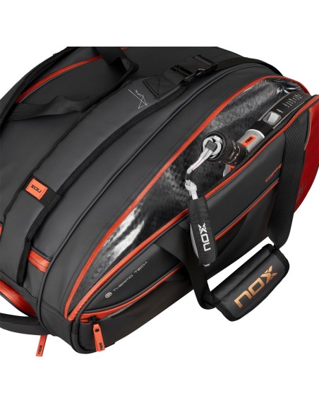 Padelbag Nox Luxury Open Series Black Red Bpopenblre | Ofertas de padel