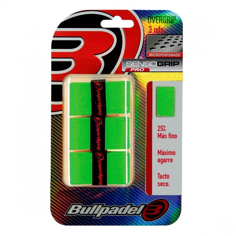 Blister 3 Overgrips BullPadel GB-1705 SensoGrip Microperforado | Packs / Blister of overgrips | Bullpadel 