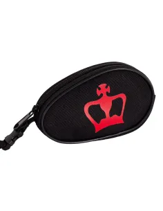 BLACK CROWN COIN PURSE BLACK/RED A003736