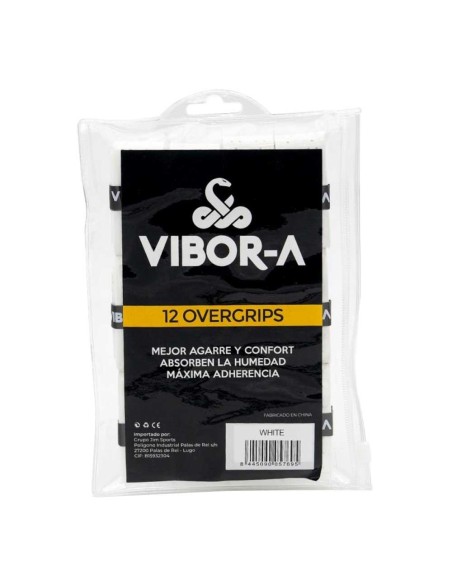 Saco de sobregripagem perfurado Vibor-a Branco | Ofertas de padel