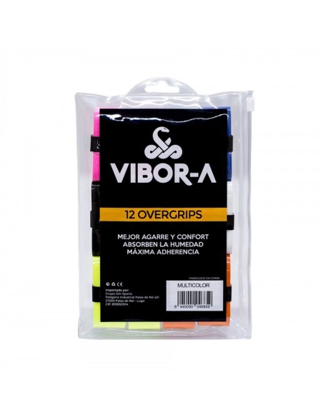 Pack d’overgrips lisses Vibor-a multicolores | Ofertas de Padel