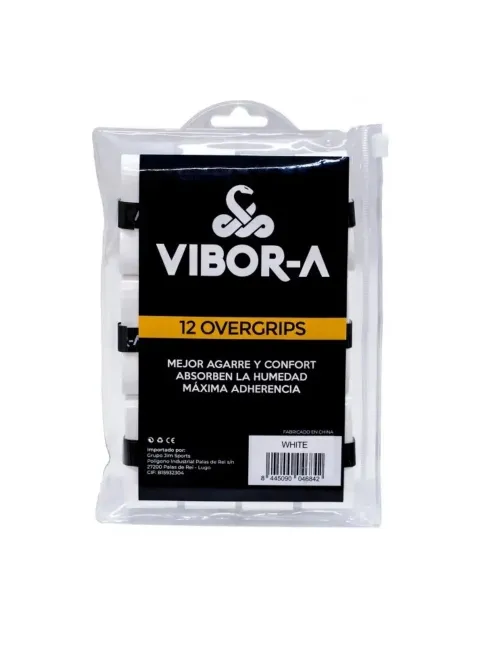 Overgrips Vibor-a Smooth Branco | Ofertas De Pádel