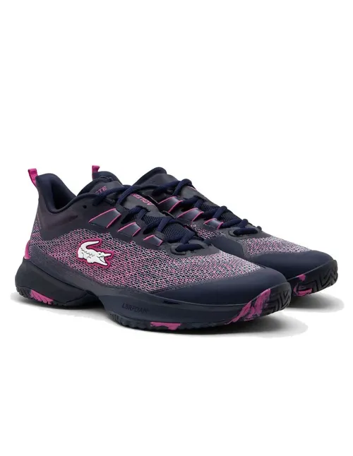 SHOES LACOSTE MEDVEDEV AG-LT23 ULTRA CLAY 49SMA0140 05C Navy / Pink | Ofertas de padel