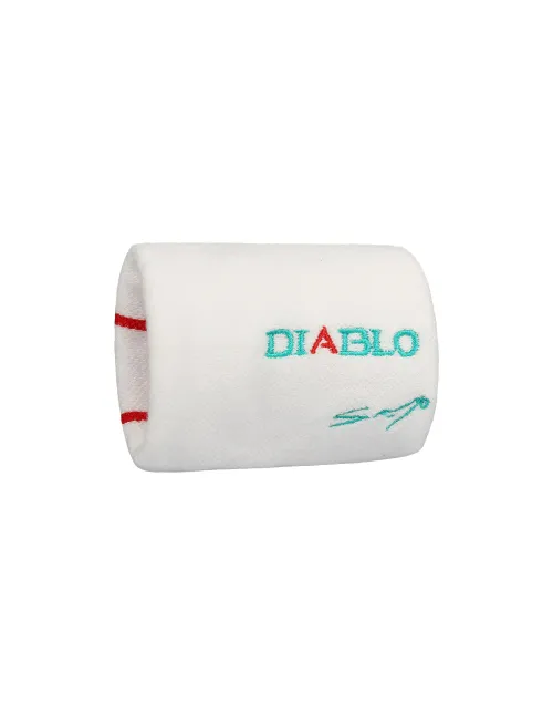 Wristband Siux Diablo Sanyo White | Ofertas de padel