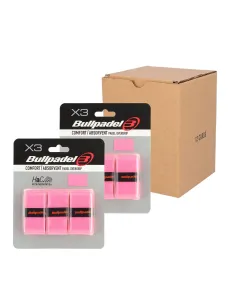 Caixa 12 Pcs - Blister (3 Pcs) Overgrip Bullpadel Rosa | Ofertas de padel