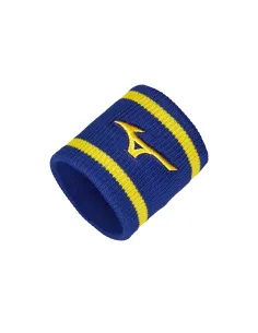 Muñequeras Cortas Con Líneas Mizuno Azul Unisex | Ofertas de padel