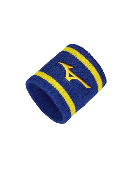 Muñequeras Cortas Con Líneas Mizuno Azul Unisex | Ofertas de padel