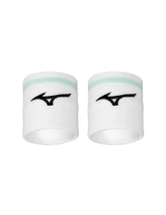 Muñequeras Cortas Con Línea Mizuno Blancas Unisex | Ofertas de pádel