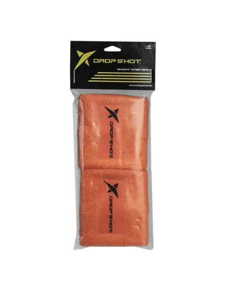 MUÑEQUERA CORTA DROP SHOT DA224012 NARANJA | Ofertas de padel