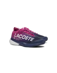 LITE LACOSTE AG-LT CLAY 49SFA0140 3A6 SAPATOS DE MULHERES Rosa / Azul Escuro | Ofertas de padel 2