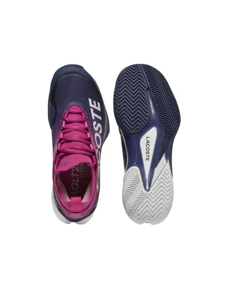 LITE LACOSTE AG-LT CLAY 49SFA0140 3A6 SCARPE DONNA Rosa / Blu Scuro |Padel offers
