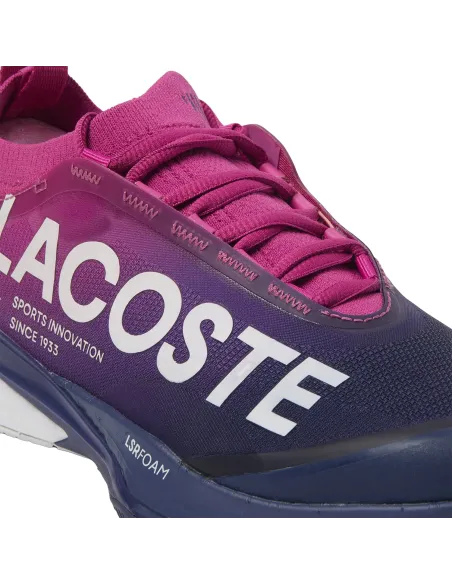 SHOES LACOSTE AG-LT LITE CLAY 49SFA0140 3A6 WOMAN Pink / Dark Blue | Ofertas de padel