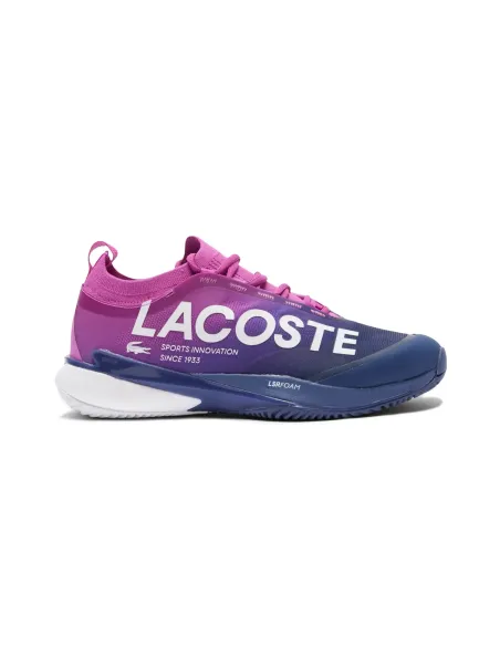 LITE SAPATOS LACOSTE AG-LT CLAY 49SMA0141 3A6 Rosa / Azul Escuro | Ofertas de padel
