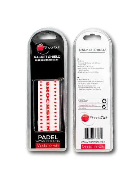 Shockout Shockskin Transparent/Red Paddle Protector | Paddel Angebote