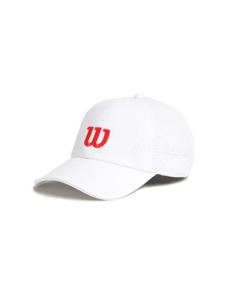 BONÉ WILSON ACTIVE PERFURADO WU00135511WT1 BRANCO BRILHANTE/INFRAVERMELHO | Ofertas de padel