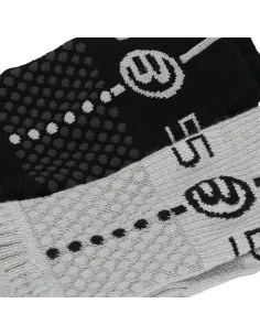 Pack di 2 paia di calzini Bullpadel in nero e grigio |Padel offers 2