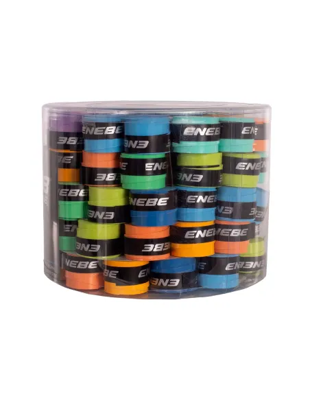 Cubes de 100 Overgrips Lisses Enebe | Offres de Padel