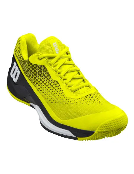Wilson Rush Pro 4 Clay Yellow Yellow Black | Padel Deals