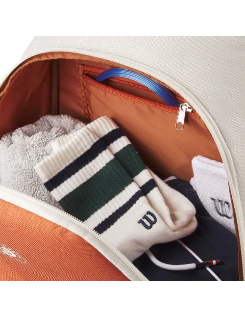 Mochila Wilson Team Roland Garros Crème 2025 | Offres de Padel