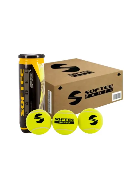 Cajón 24 Botes 3 Pelotas Softee Speed | Ofertas de pádel