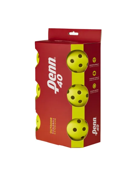 Pelotas Pickleball Head Penn 40 Outdoor 6pcs 557001 | Ofertas de padel