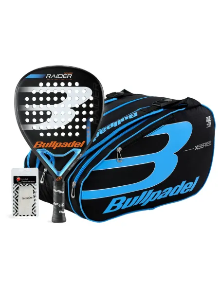 Pack Bullpadel Raider Pwr Blue Con Paletero X-Series | Ofertas de pádel