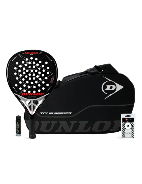 PACK DUNLOP NEMESIS LTD + TOUR SERIES BLACK - OFERTAS DE PADEL