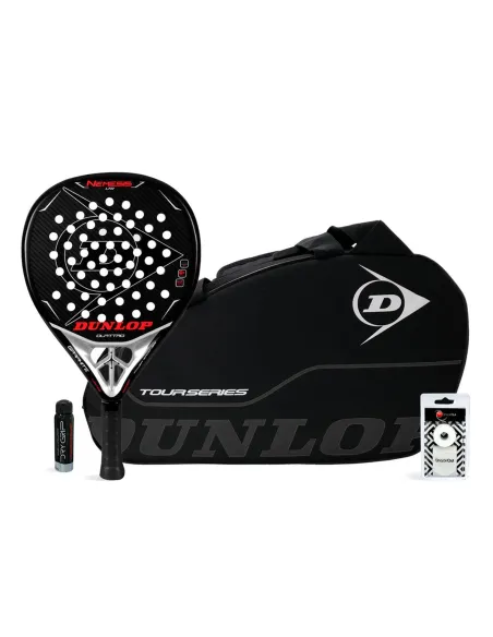 PACK DUNLOP NEMESIS LTD + TOUR SERIES BLACK - OFERTAS DE PADEL