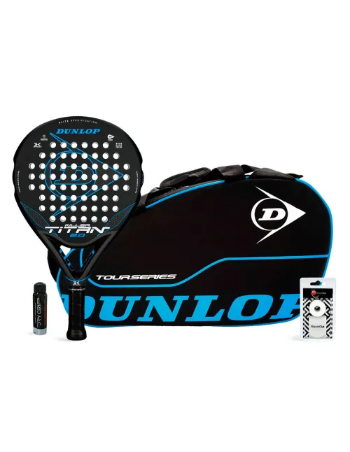 Pack Dunlop Titan 2.0 Killer + Tour Series Blue | Ofertas De Padel