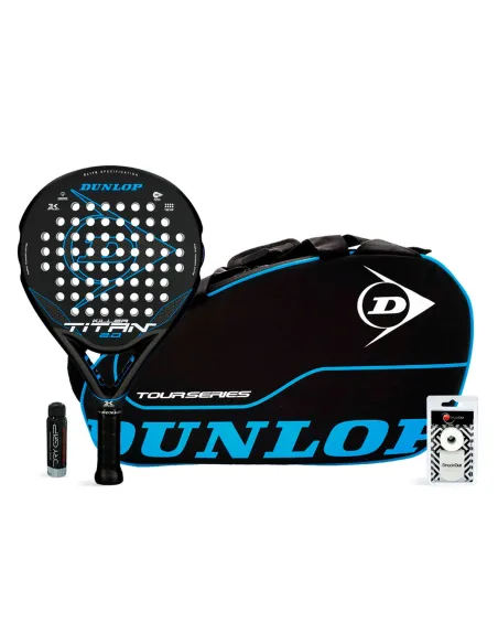 Pack Dunlop Titan 2.0 Killer + Sac pour raquettes Tour Series Bleu - OFERTAS DE PADEL