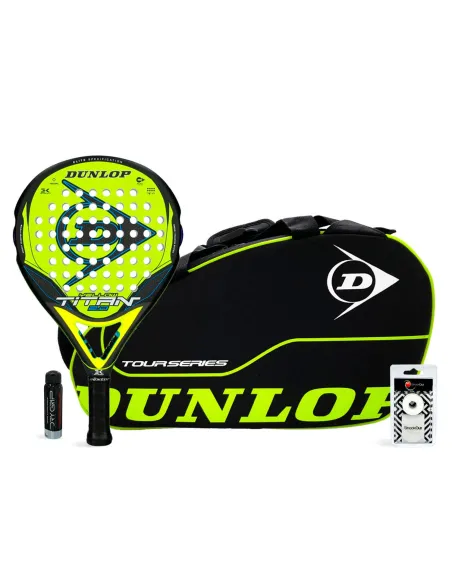 Pack Dunlop Titan Giallo Blu 2 + Tour Series Giallo |Padel offers