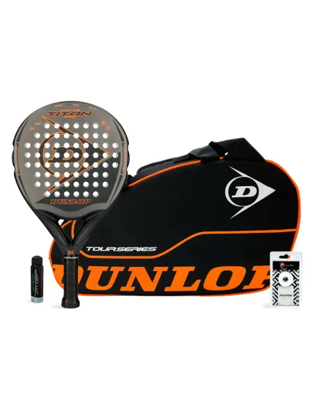 Pack Dunlop Titan Pro Orange + Tour Series Orange | Ofertas de padel