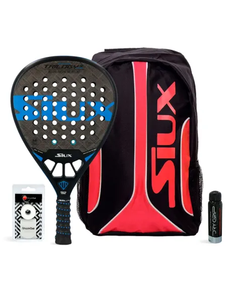 Pack Siux Trilogy 3 Attack and the Siux Fusion Backpack | Ofertas de padel