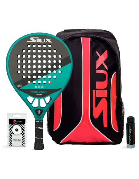 Pack Siux Trilogy Go 4 et Sac à dos Siux Fusion - OFFRES DE PADEL