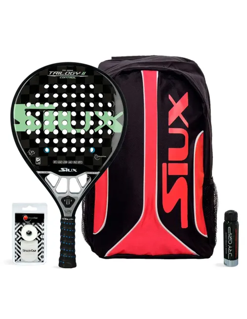 Imballaggio Siux Trilogy II Control Patty Pro e Zaino Siux Fusion |Padel offers