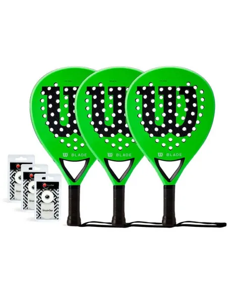 Pack Trio Wilson Blade Team V2 Green | Ofertas de pádel