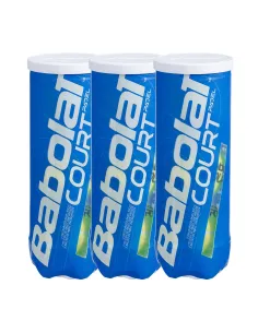 Tripack di palline da padel da 3 pezzi Babolat Court Padel X3