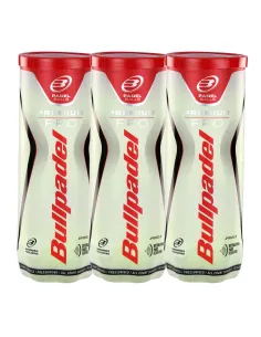 Tripack de Latas de 3 Bolas Bullpadel Premium Pro