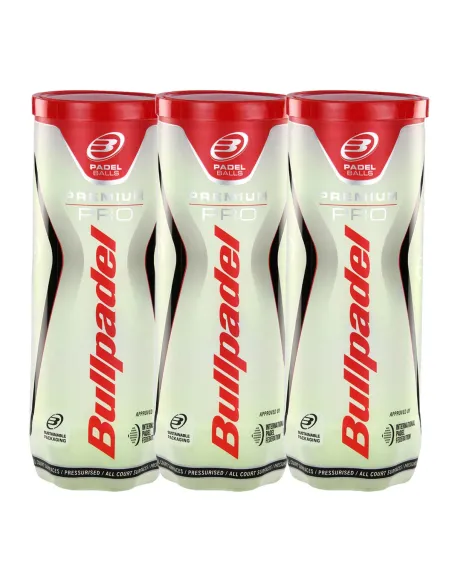 Tripack de Latas de 3 Bolas Bullpadel Premium Pro | Ofertas de padel