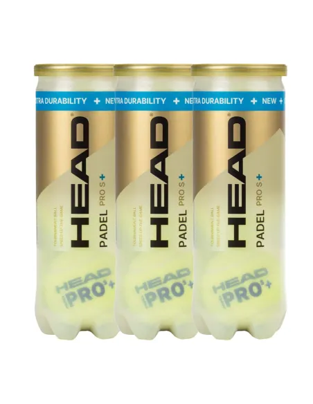 Tripack de Botes de 3 Bolas Head Padel Pro S + | Offres de Padel